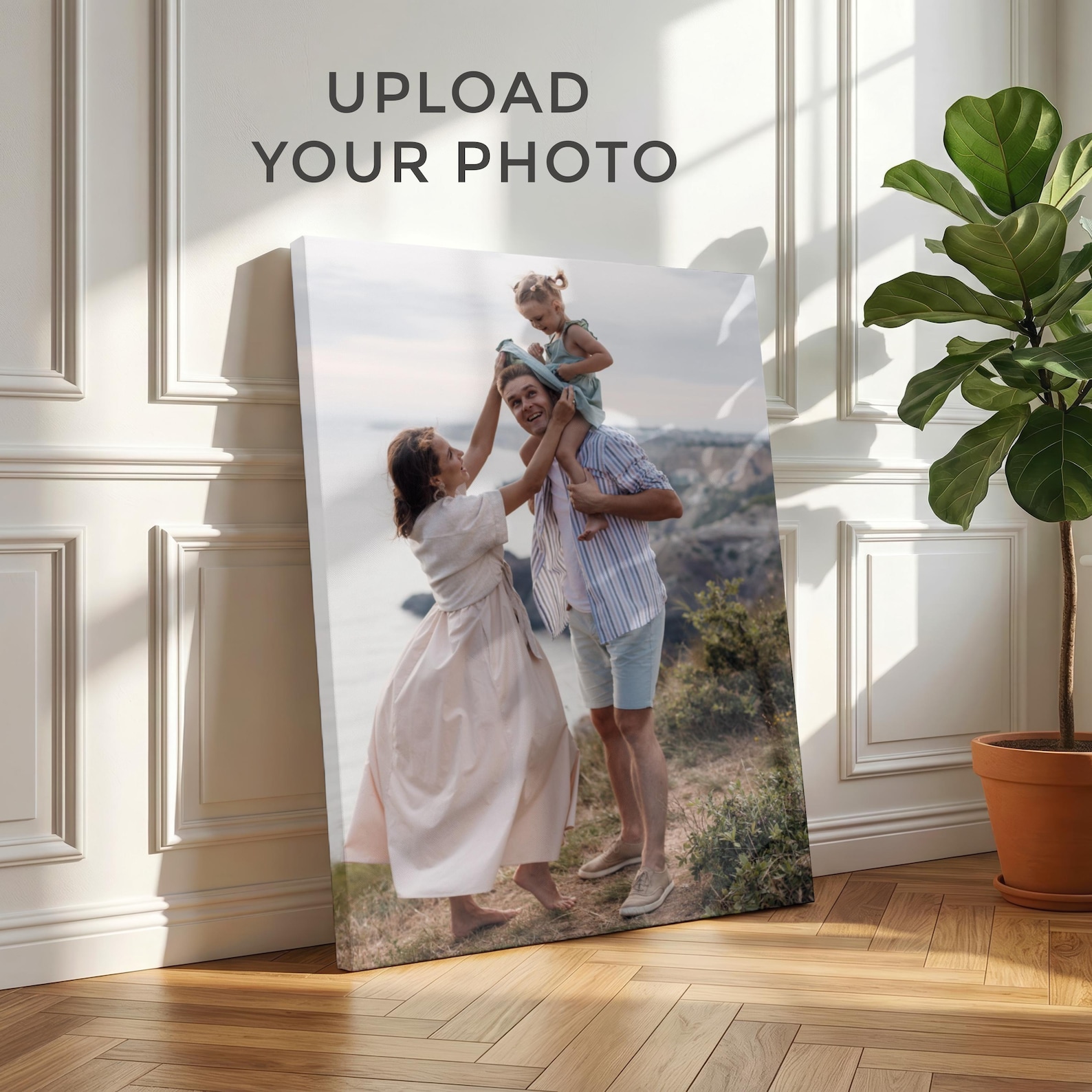 Pet Portrait Custom - Kanvas Foto Pribadi, Seni Dinding Keluarga