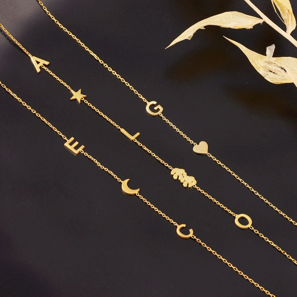 Kalung Inisial Nama yang Dibua - Birth Flower Necklace ulasan dan harga