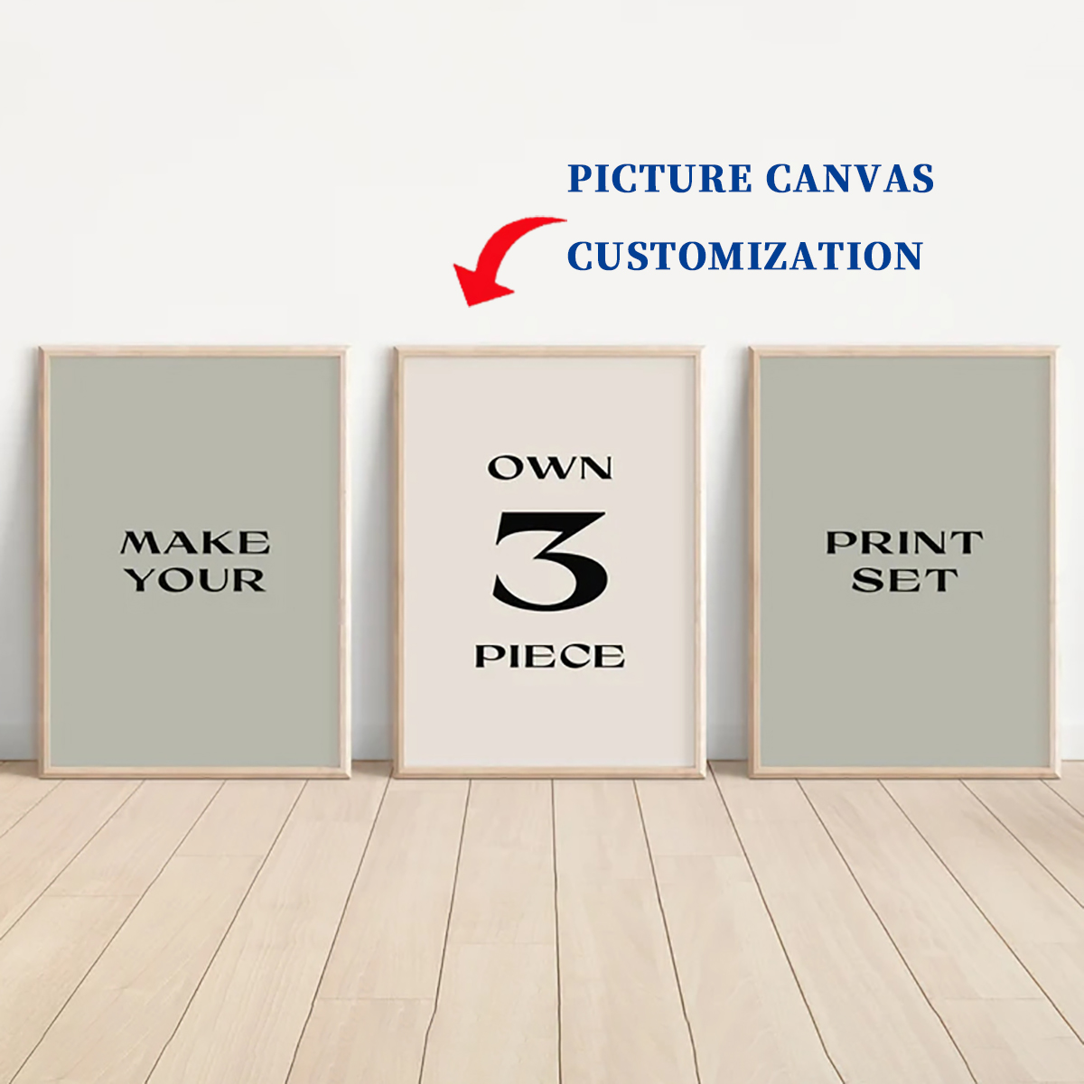 3 buah poster kanvas kustom ta - Pet Portrait Custom ulasan dan harga