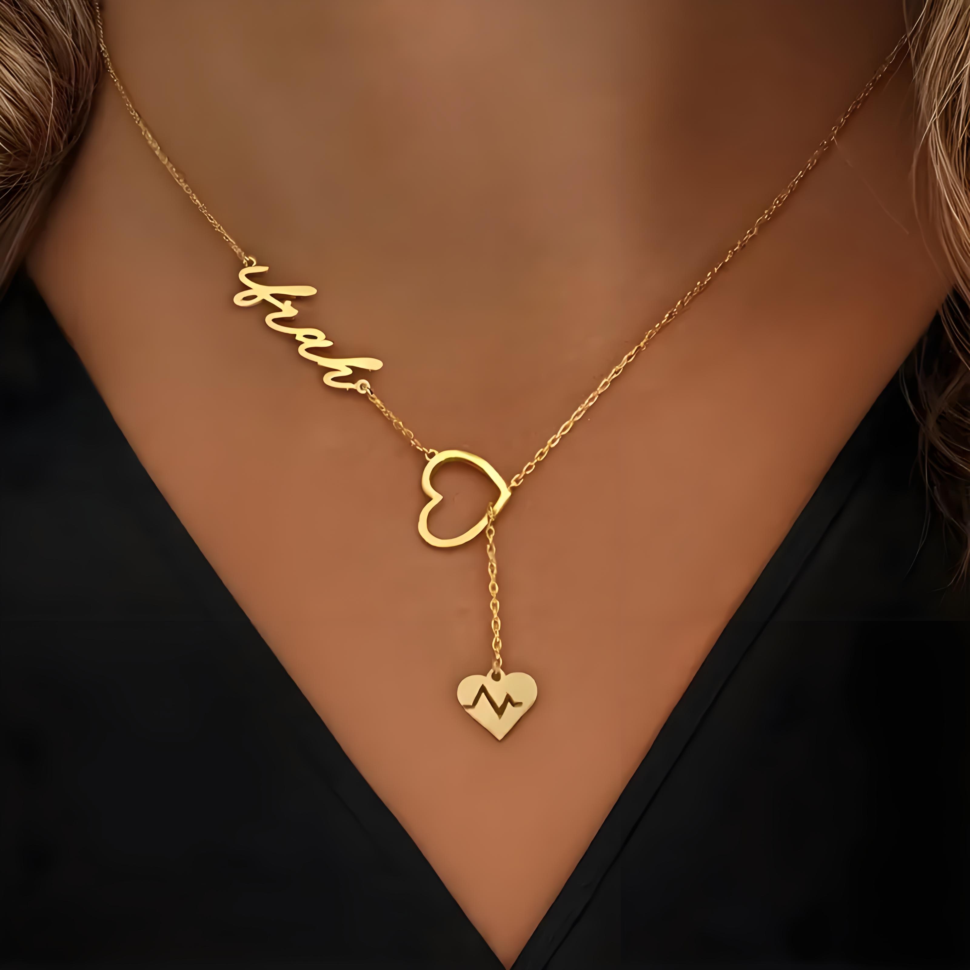 Kalung Nama Detak Jantung Pasa - Birth Flower Necklace ulasan dan harga