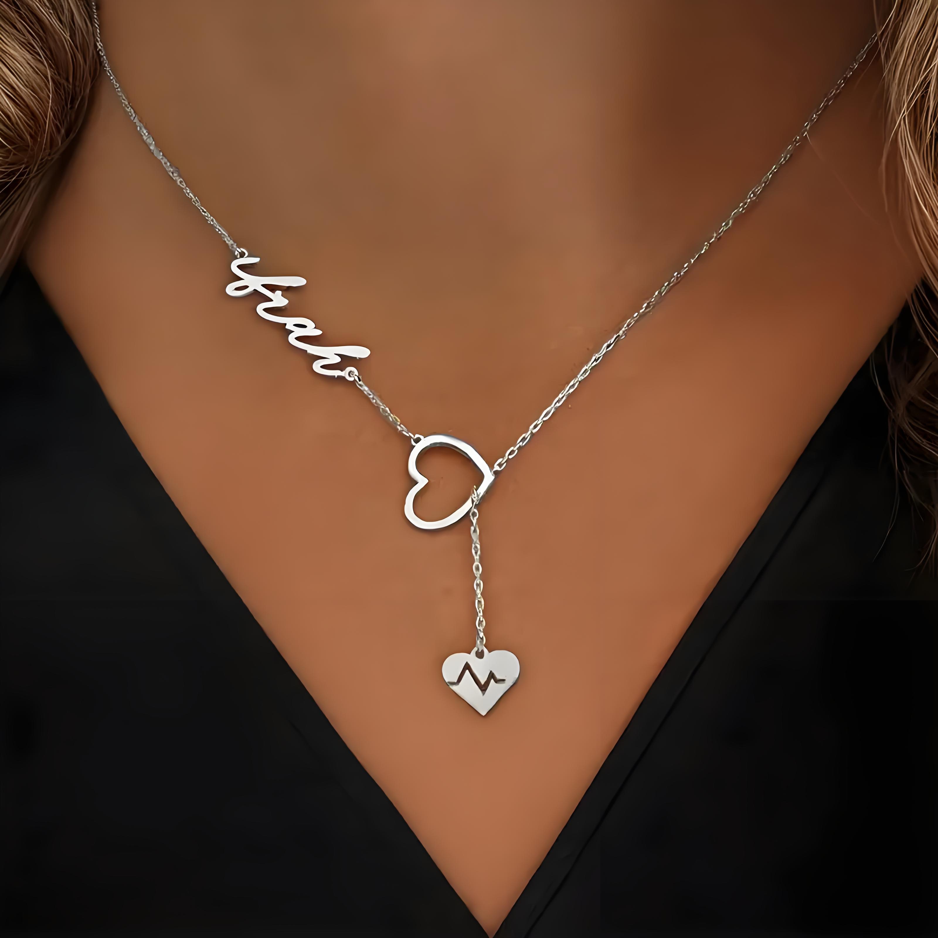 Kalung Nama Detak Jantung Pasa - Birth Flower Necklace ulasan dan harga